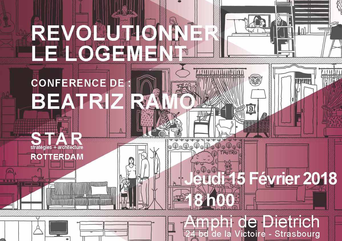 Beatriz Ramo will give a Lecture entitled: “Révolutionner le Logement” at the AMO Alsace Lorraine Franche Comté in Strasbourg, France